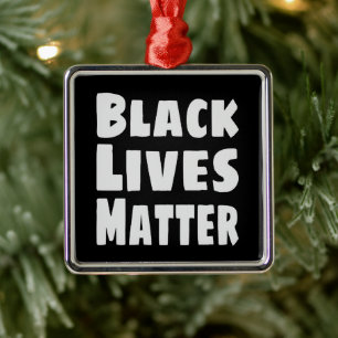 Black Lives Matter BLM Metal Tree Decoration