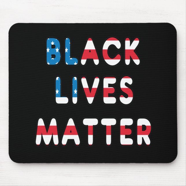 Black Lives Matter BLM Mouse Mat (Front)