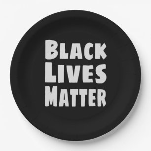 Black Lives Matter BLM Paper Plate
