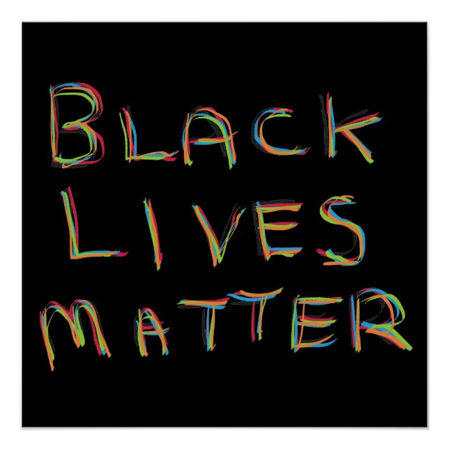 Black Lives Matter BLM Poster (Front)