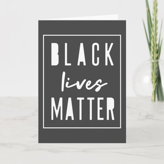Black Lives Matter | BLM Race Equality Modern Card (Front)