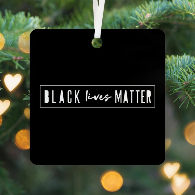Black Lives Matter | BLM Race Equality Modern Metal Tree Decoration (Creator Uploaded)