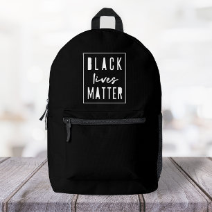 Black Lives Matter BLM Race Equality Modern Printed Backpack