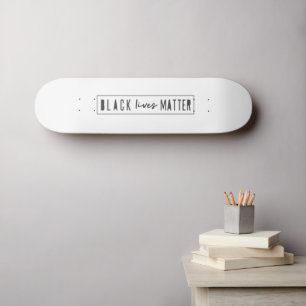 Black Lives Matter   BLM Race Equality Modern Skateboard