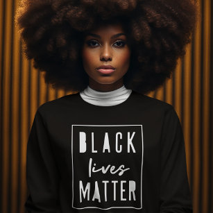 Black Lives Matter   BLM Race Equality Modern Sweatshirt