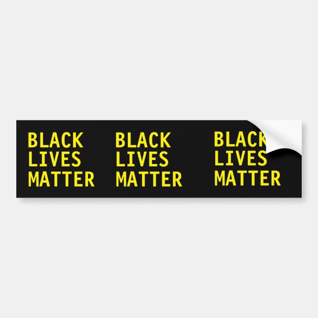 Black Lives Matter Bumper Sticker (Front)