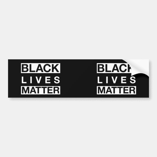 Black Lives Matter Bumper Sticker (Front)