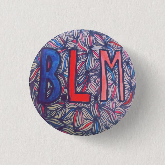 Black Lives Matter button (Front)
