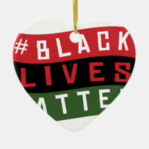 Black Lives Matter Ceramic Tree Decoration
