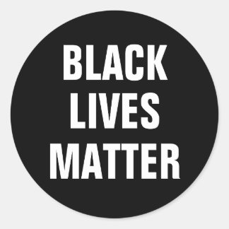 Black Lives Matter Classic Round Sticker