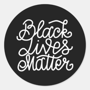 Black Lives Matter Classic Round Sticker
