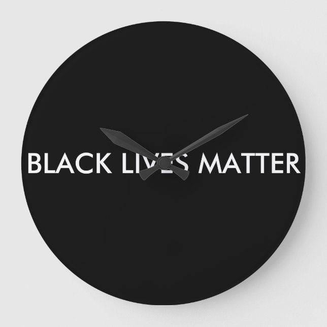 Black Lives Matter Clock, BLM Large Clock (Front)