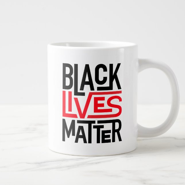 Black Lives Matter | Equal Rights Large Coffee Mug (Right)
