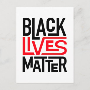 Black Lives Matter   Equal Rights Postcard