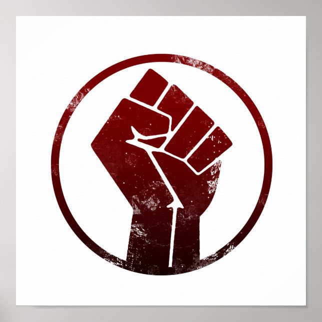 Black Lives Matter FIST 3 #BLM Poster (Front)