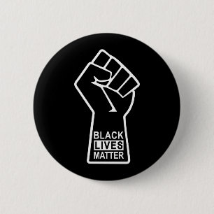 Black lives matter, fist fighting, BLM 6 Cm Round Badge