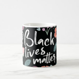 Black Lives Matter Floral Mug