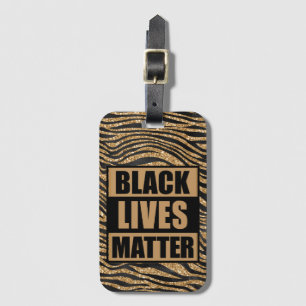 Black Lives Matter Glam Tiger Stripes  Luggage Tag