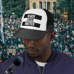 Black Lives Matter Hat<br><div class="desc">Show your support for the "Black Lives Matter" movement dedicated to non-violent protest and racial justice.</div>