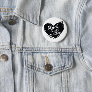 Black Lives Matter Heart Button
