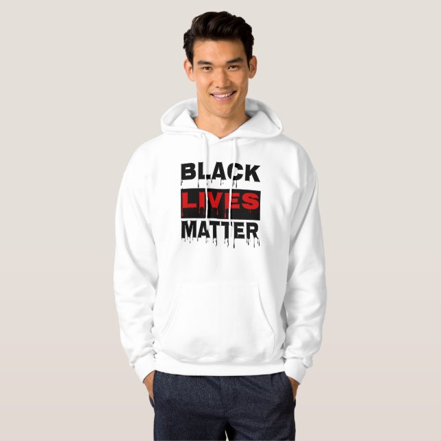 👊Black Lives Matter-Inspirational Quote Basic     Hoodie (Front Full)