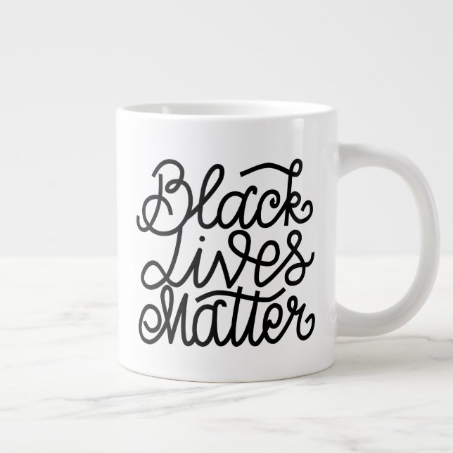 Black Lives Matter Large Coffee Mug (Right)