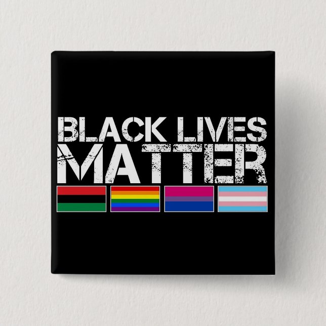 Black Lives Matter LGBT Button (Front)