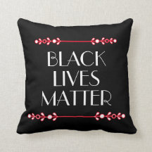 Black Lives Matter Luxury Throw Pillow