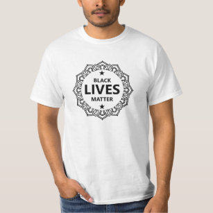 Black Lives Matter Mandala design T-Shirt