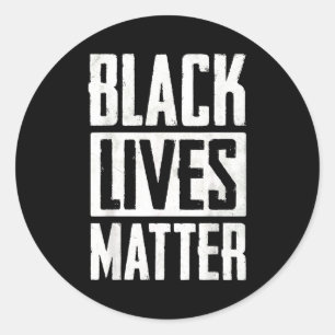 Black Lives Matter Men Women Blm Human Rights Blac Classic Round Sticker