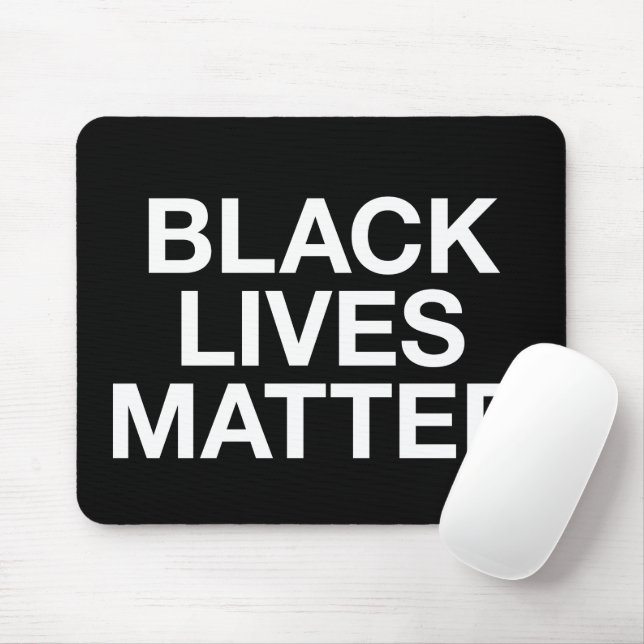 Black Lives Matter Mouse Mat (With Mouse)