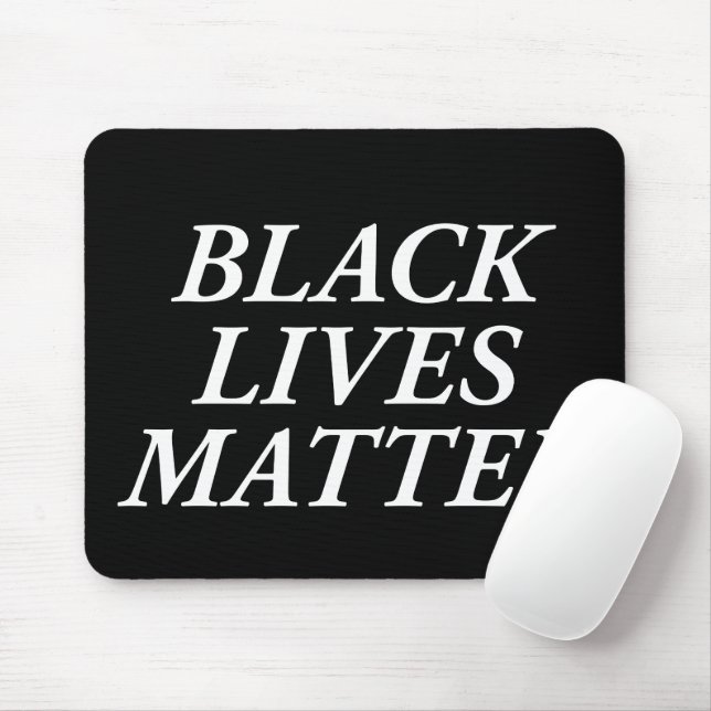 Black Lives Matter Mouse Mat (With Mouse)