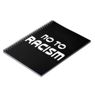 Black Lives Matter No To Racism Notebook