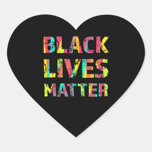 Black Lives Matter Painting 01 Rise Up Reminder Heart Sticker