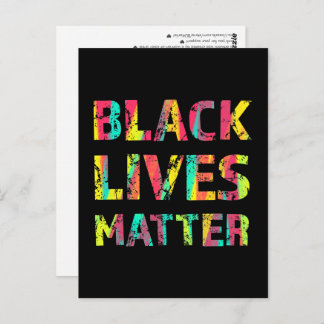 Black Lives Matter Painting 01 Take A Stand Postcard