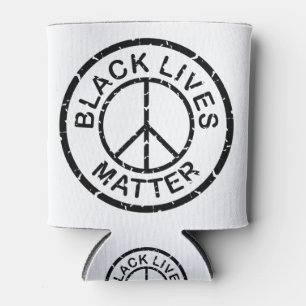 black lives matter peace sign can cooler