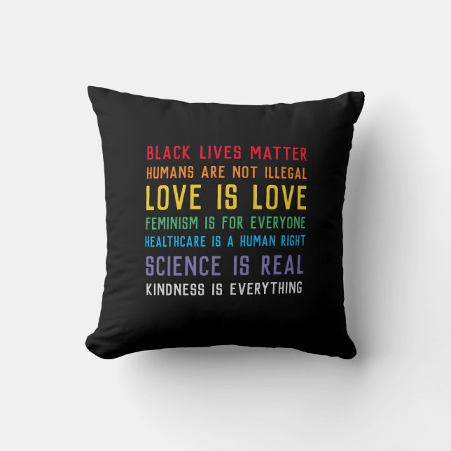 Black Lives Matter pillow (Front)