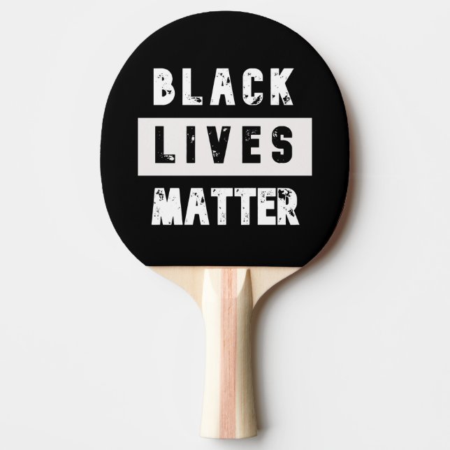 Black Lives Matter Ping Pong Paddle (Front)