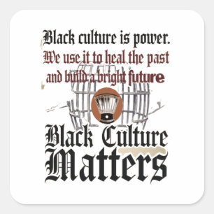 Black Lives Matter: Policy Change Square Sticker