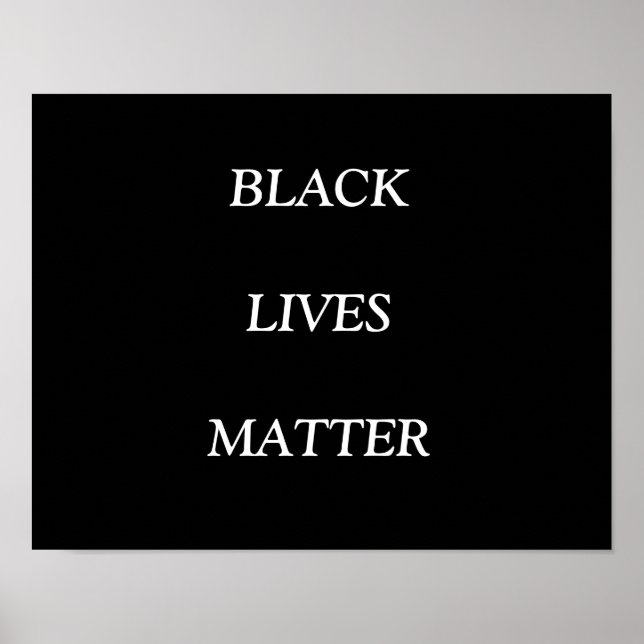 BLACK LIVES MATTER, POSTER (Front)
