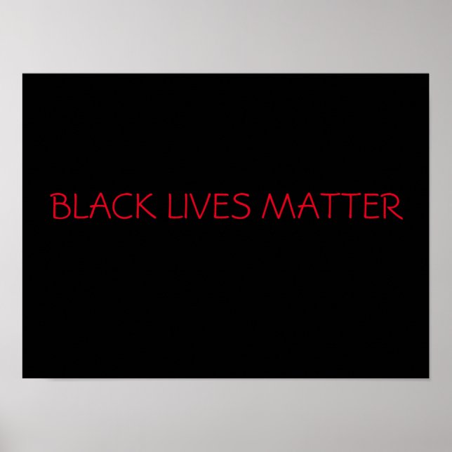 BLACK LIVES MATTER POSTER (Front)