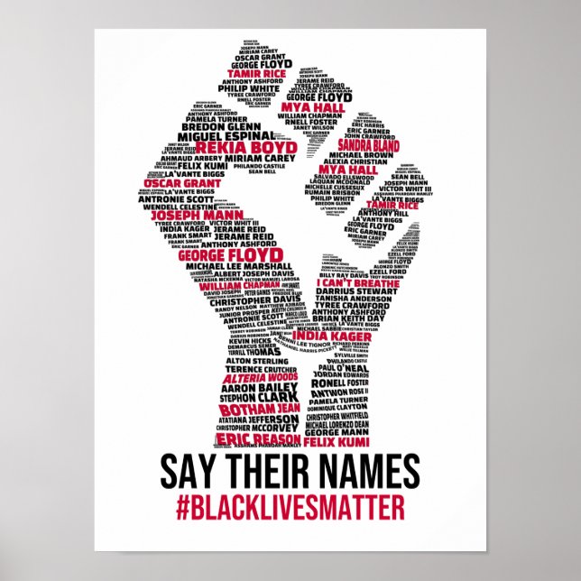 black lives matter posters (Front)