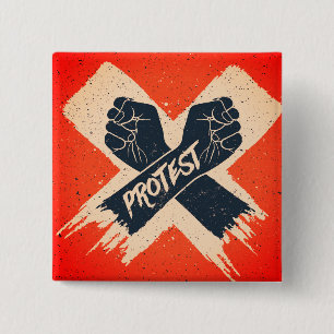 Black Lives Matter Protest Button