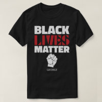 Black Lives Matter Raised Fist Personalised Name