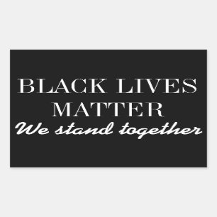 Black Lives Matter Rectangular Sticker