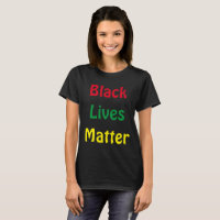 Black Lives Matter Red Green and Yellow Text