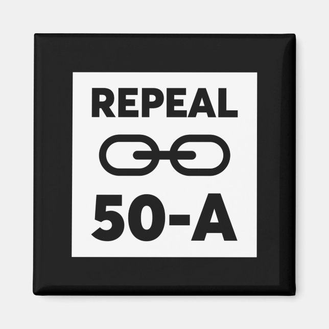 Black Lives Matter Repeal 50 A Magnet (Front)
