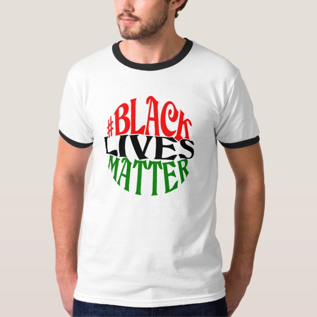 Black Lives Matter Retro Style design. T-Shirt (Front)