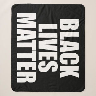 Black Lives Matter Sherpa Blanket