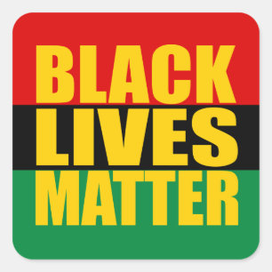 "BLACK LIVES MATTER" SQUARE STICKER